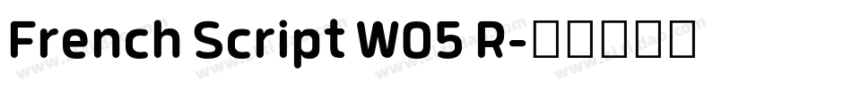 French Script W05 R字体转换
